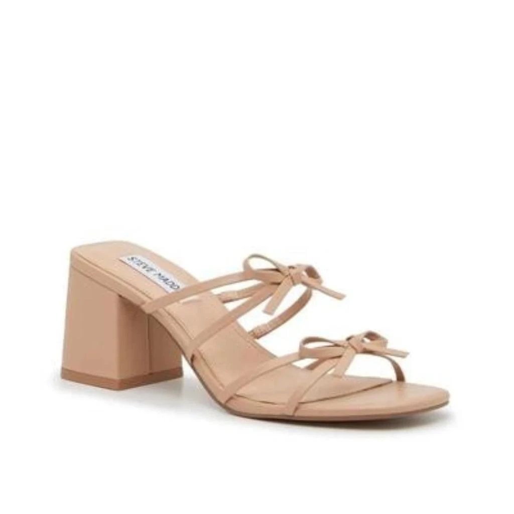 Steve Madden Men's Cecilee Sandals Brown Slip-On Block Heel ZAP1974