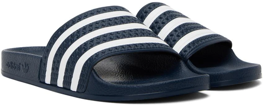 adidas Originals Navy Adilette Slides 4