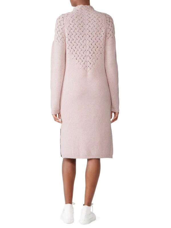 Elliatt Open Knit Mock Turtleneck Sweater Dress 2