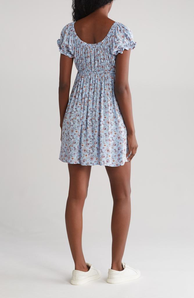 Good Luck Gem Floral Babydoll Dress