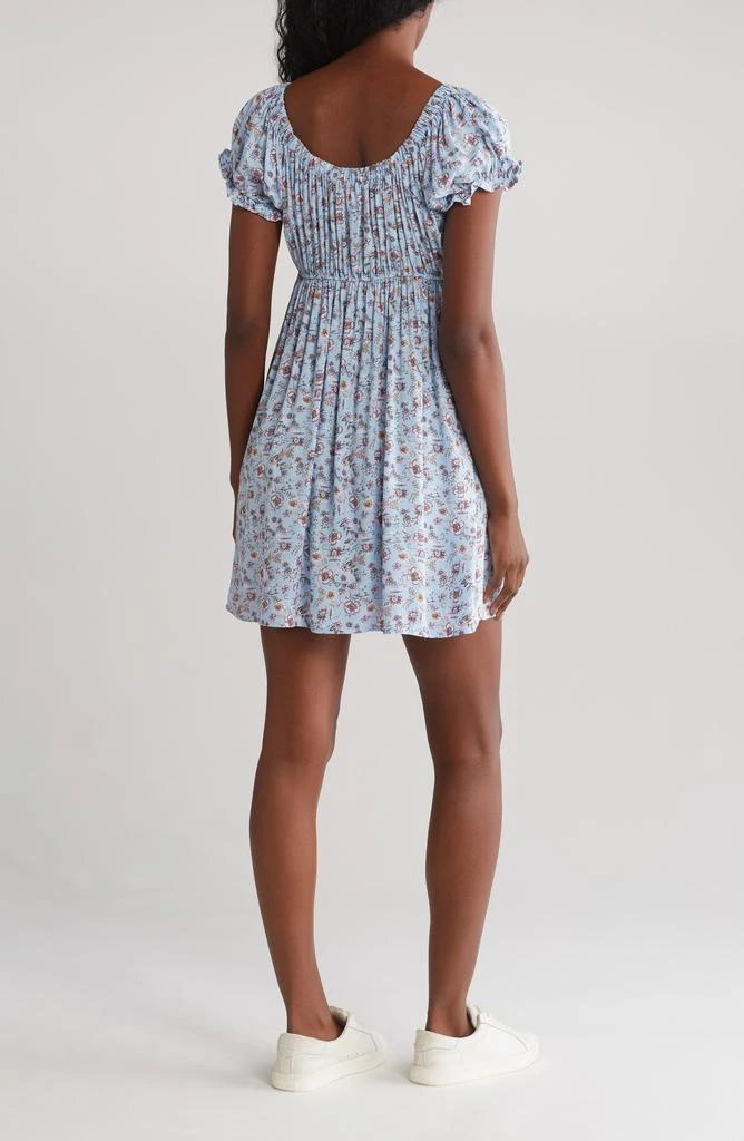 GOOD LUCK GEM Floral Babydoll Dress 2