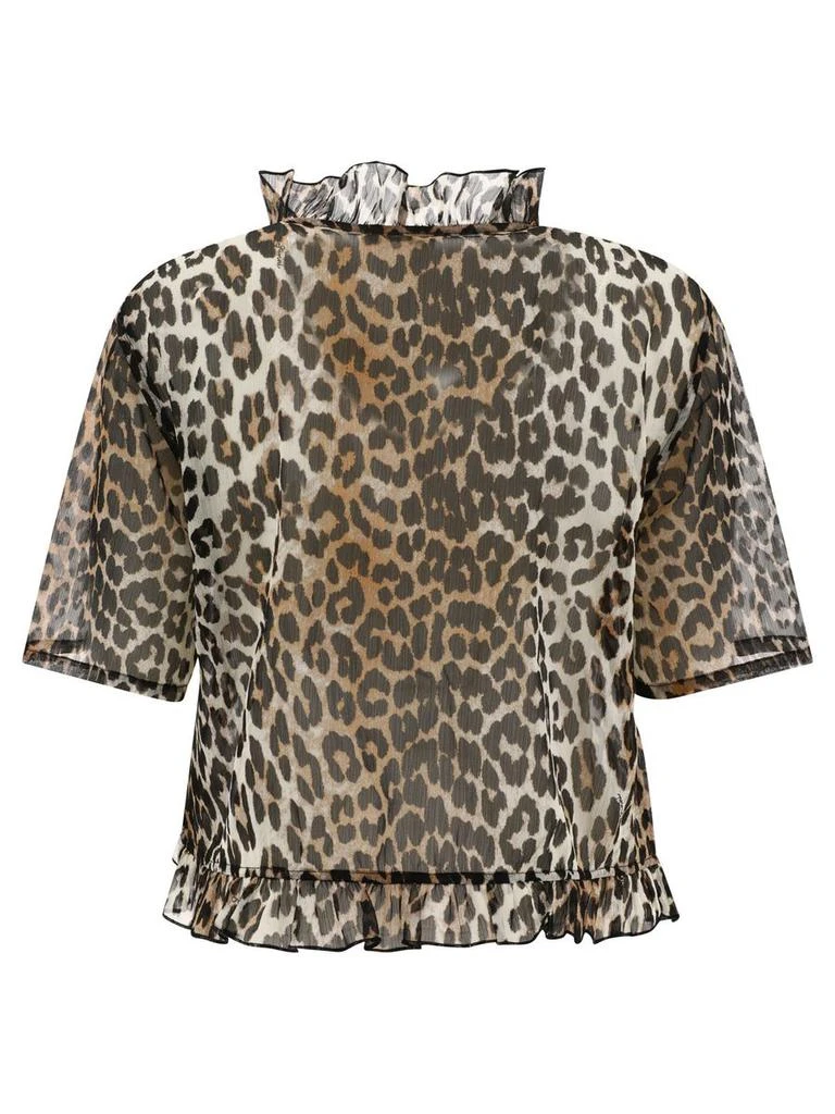 Ganni Ganni Leopard Print Blouse 2