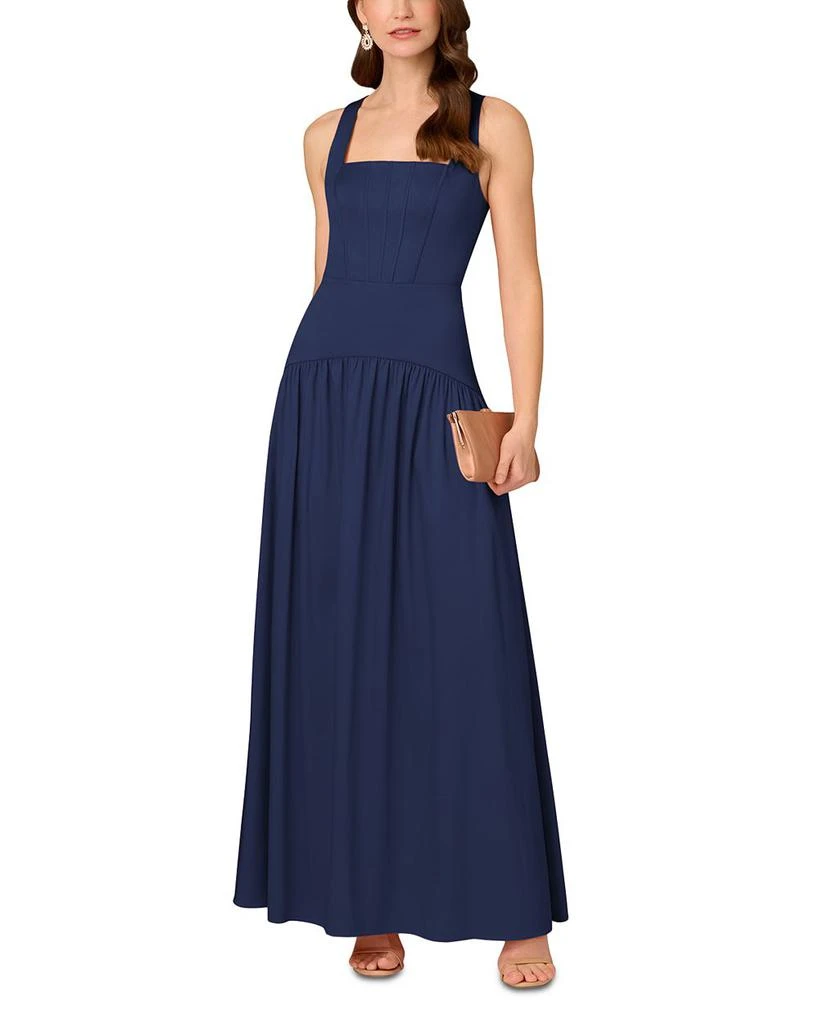 Aidan Mattox Mikado Maxi Dress 5