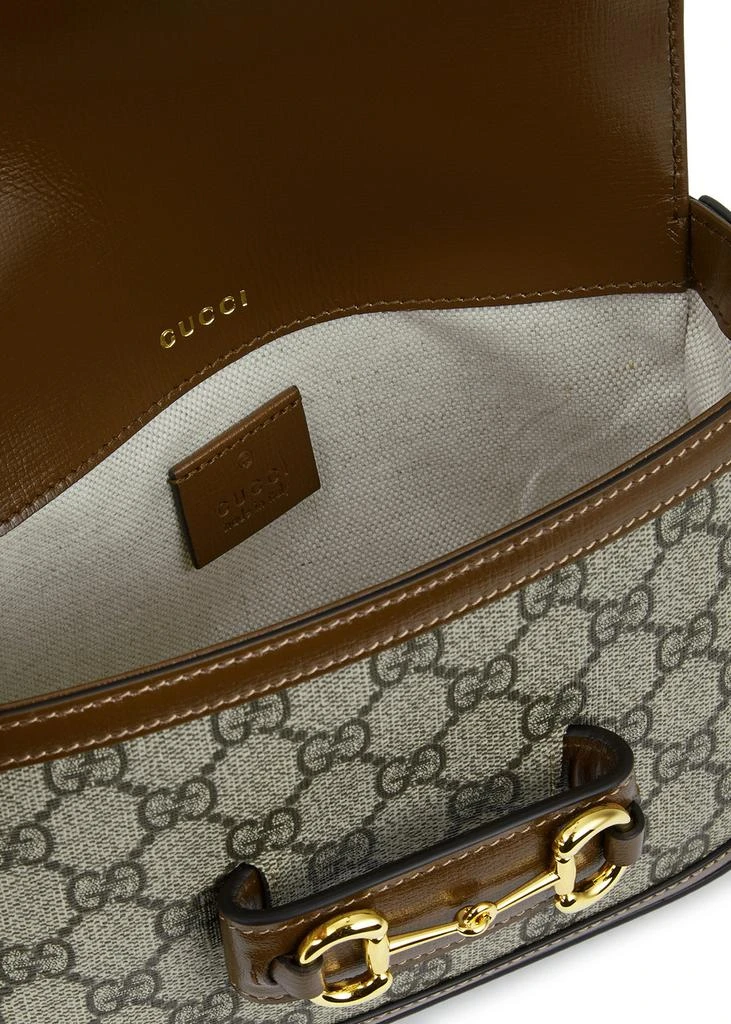 Gucci Horsebit 1955 mini monogrammed saddle bag 4