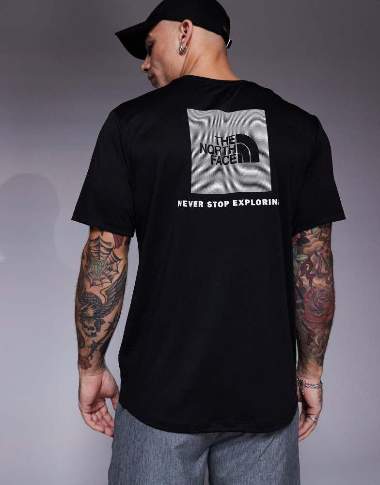The North Face The North Face Training 24/7 Box NSE backprint t-shirt in black