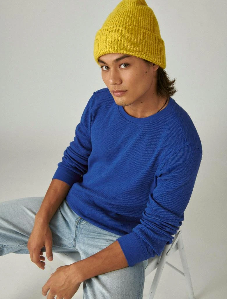 Lucky Brand Men's Garment Dye Thermal Crew 7