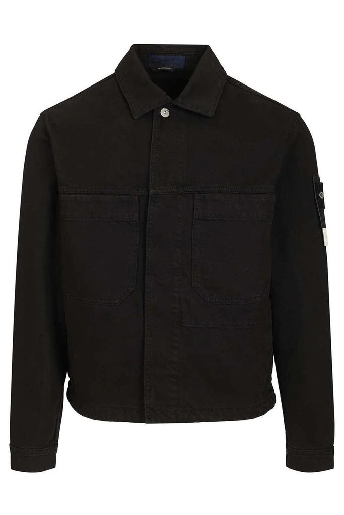 Stone Island Stone Island Garment Dyed Denim Biker Jacket