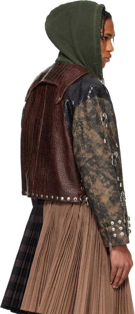 CHOPOVA LOWENA Brown Afterclap Leather Jacket 3