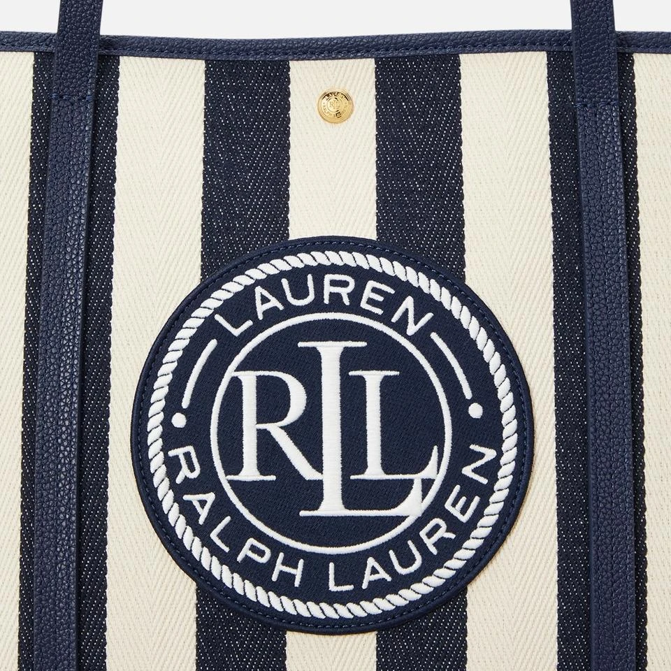 Ralph Lauren Lauren Ralph Lauren Emerie Herringbone Cotton Twill Extra Large Tote Bag 6