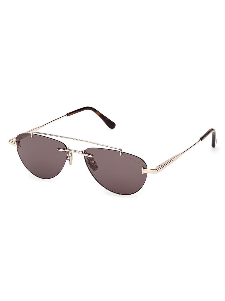 Tom Ford Astor 55MM Browline Sunglasses