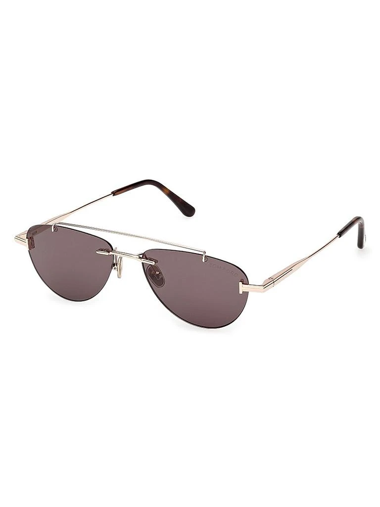 Tom Ford Astor 55MM Browline Sunglasses 1