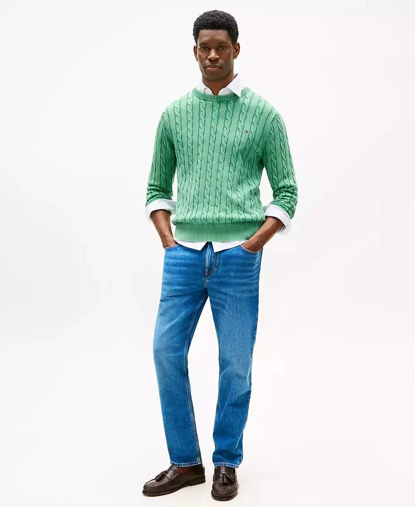 Tommy Hilfiger Men's Regular-Fit Cable Knit Crewneck Sweater 2