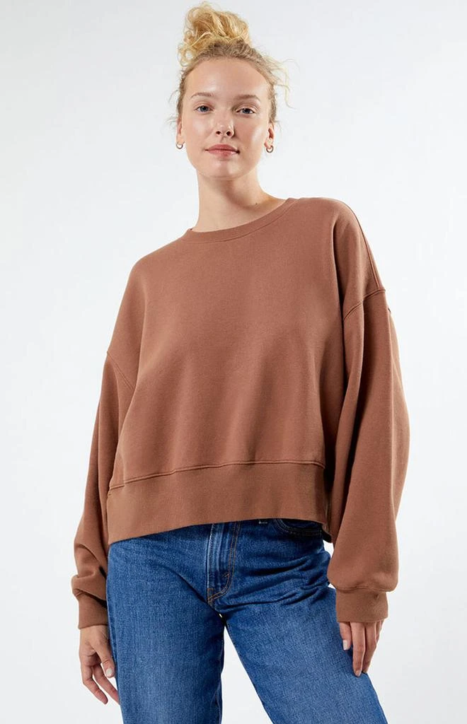 PacSun Best Bet Cropped Fleece Sweatshirt 1