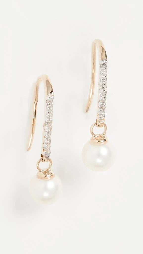 MATEO Single Pearl Drop Earrings 4