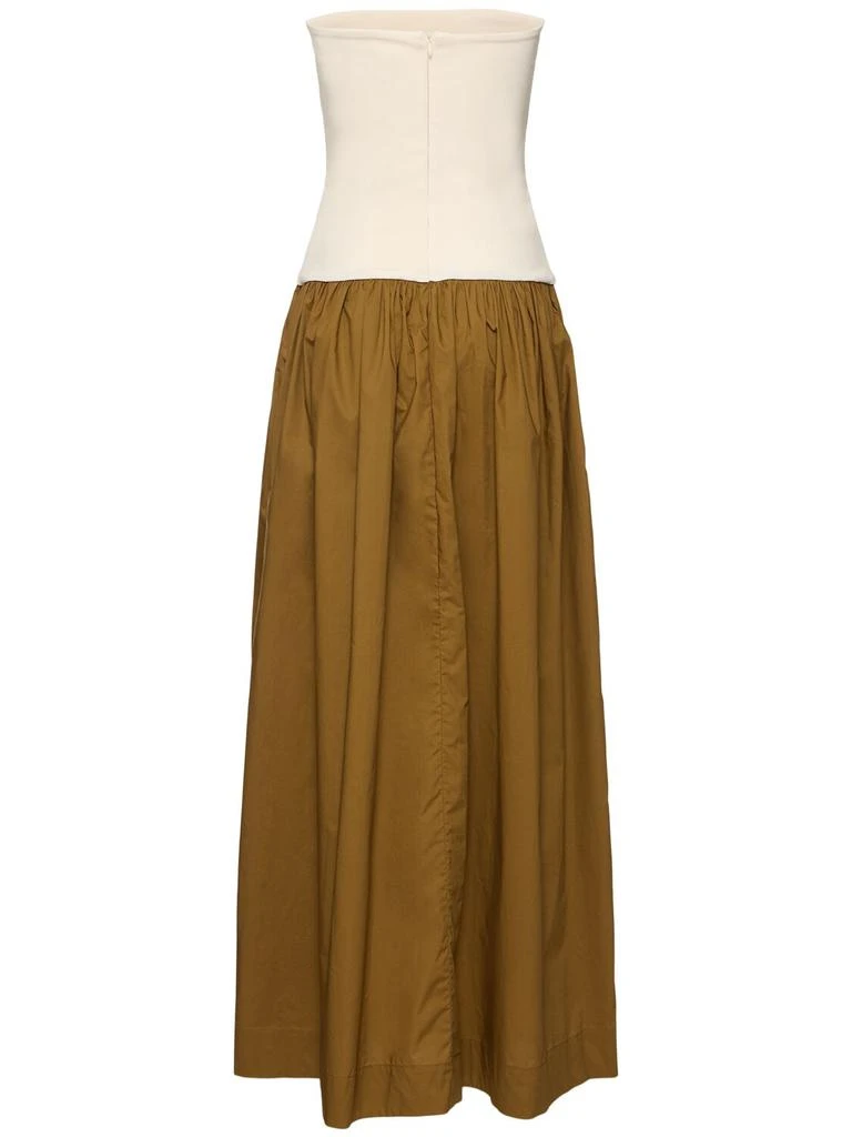 Esse Studios Duo Knit & Poplin Strapless Dress 3