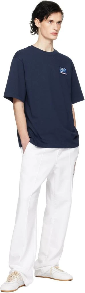 Casablanca Navy Greek Temple Patch T-shirt 4