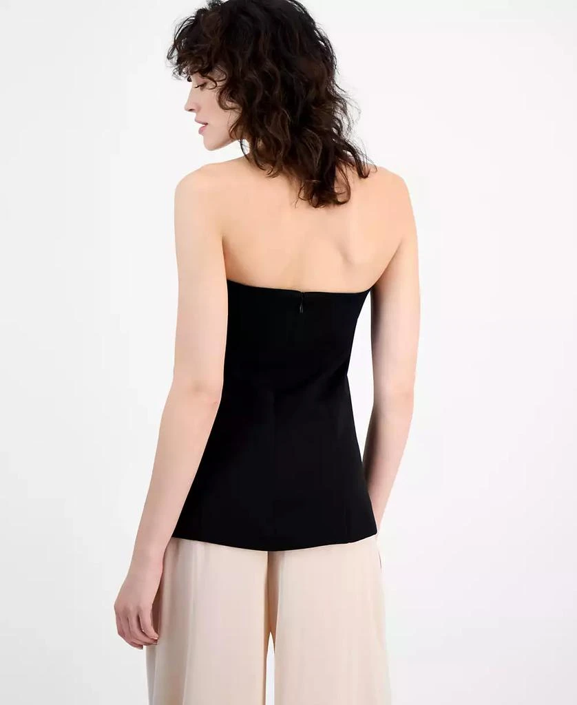Bar III Women's Strapless Button-Front Corset Vest Top, Exclusively at Macy's 4