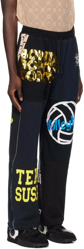 MARINE SERRE Black Regenerated T-Shirt Sweatpants 2