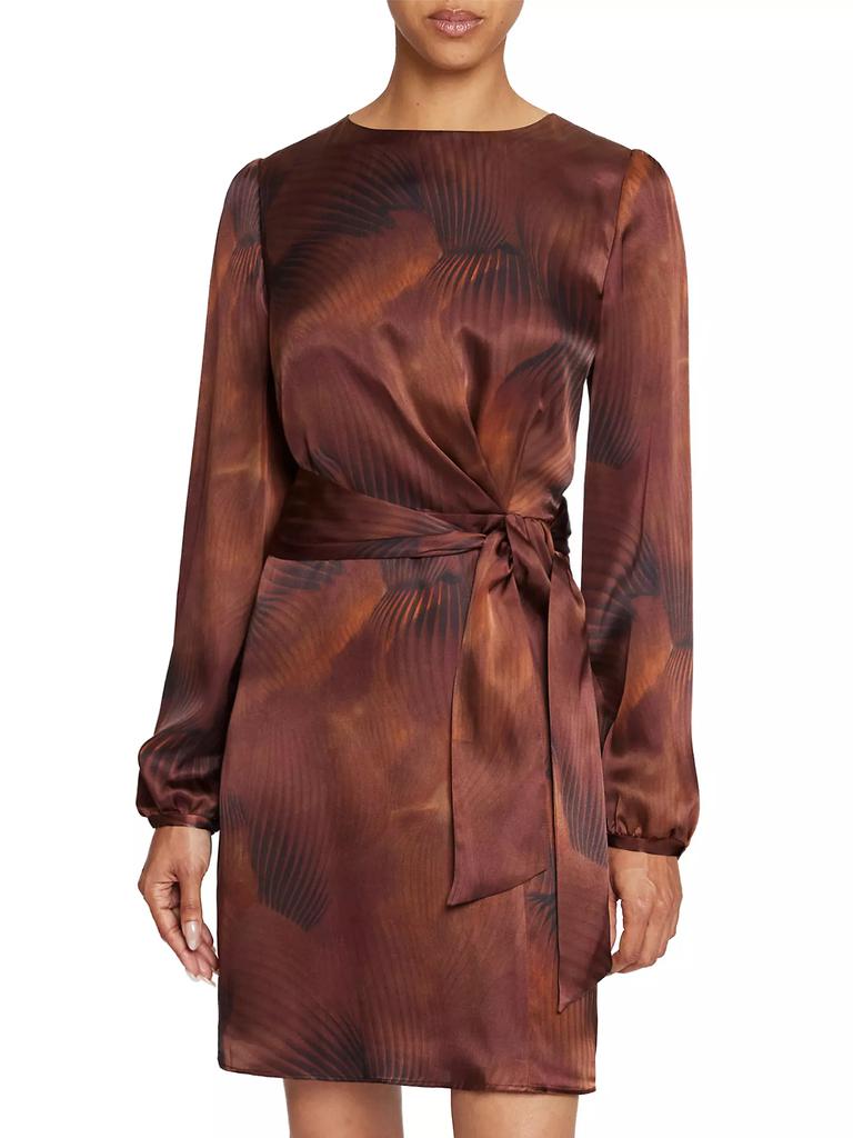 Santorelli Silk-Blend Charmeuse Minidress
