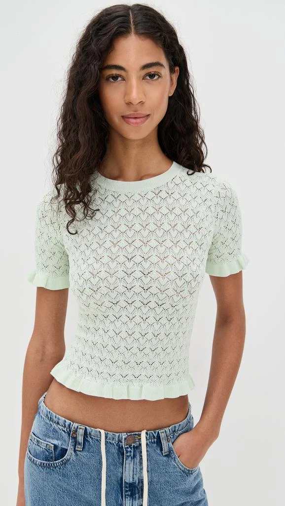 Sea Rue Fine Gauge Knit Short Sleeve Sweater 6