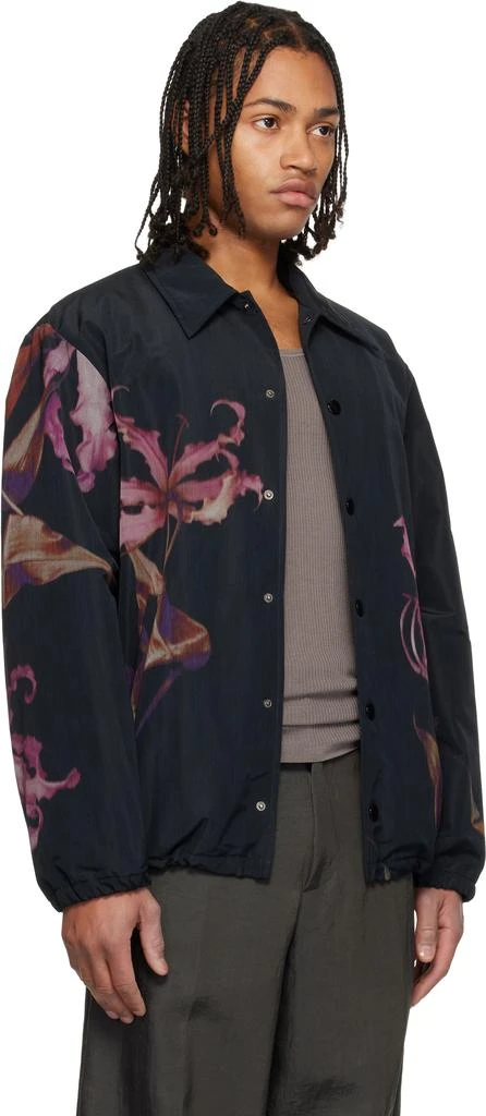 Dries Van Noten Black Printed Jacket 2
