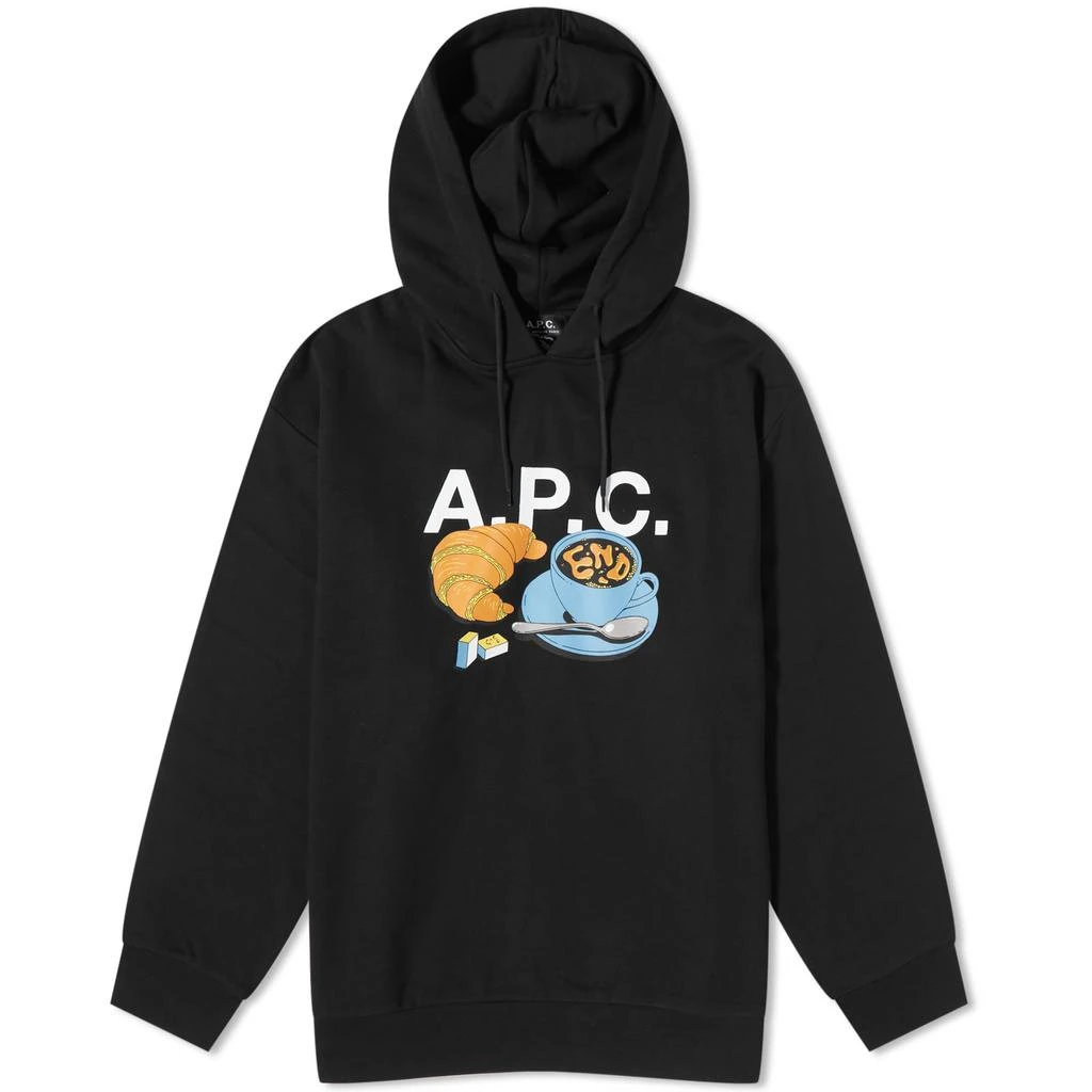 A.P.C. END. x A.P.C. 'Coffee Club' Pierre Hoodie 1