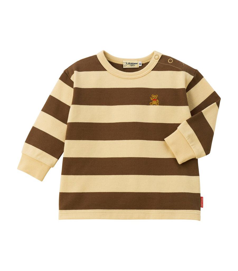 Miki House Striped Bear T-Shirt (2-7 Years)