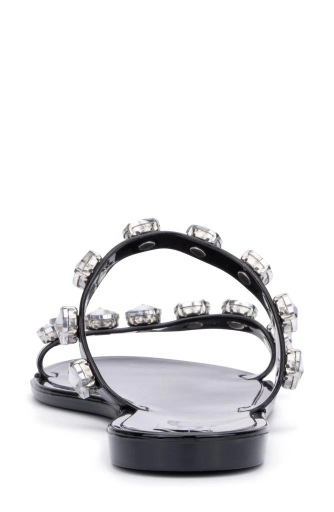 NEW YORK AND COMPANY Chava Rhinestone Jelly Sandal 3