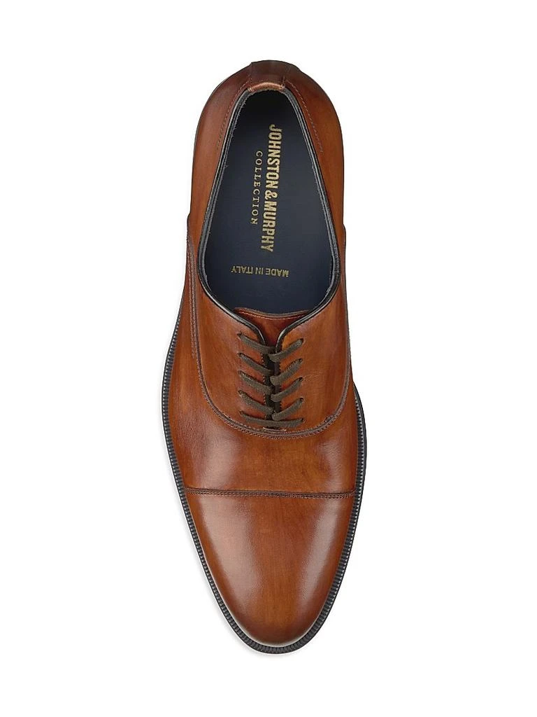 Johnston & Murphy J&M Collection Flynch Leather Cap-Toe Oxfords 6