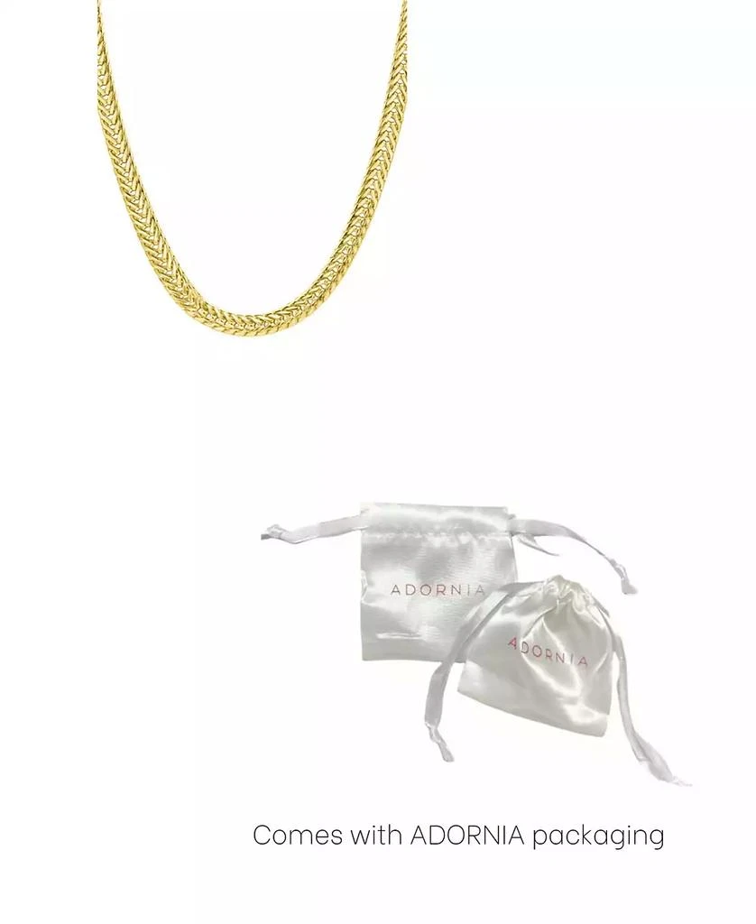 ADORNIA Gold Wheat Herringbone Chain Necklace 2