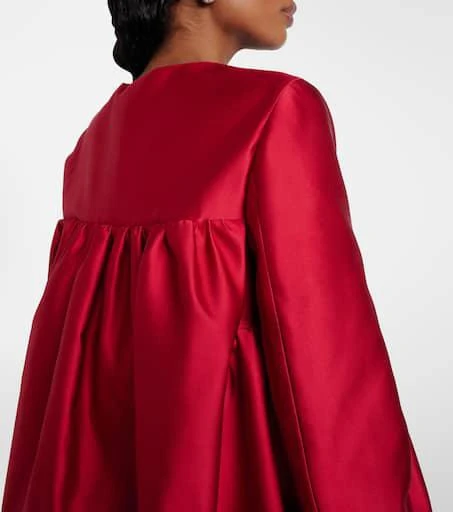 Giambattista Valli Bow-detail satin coat 6