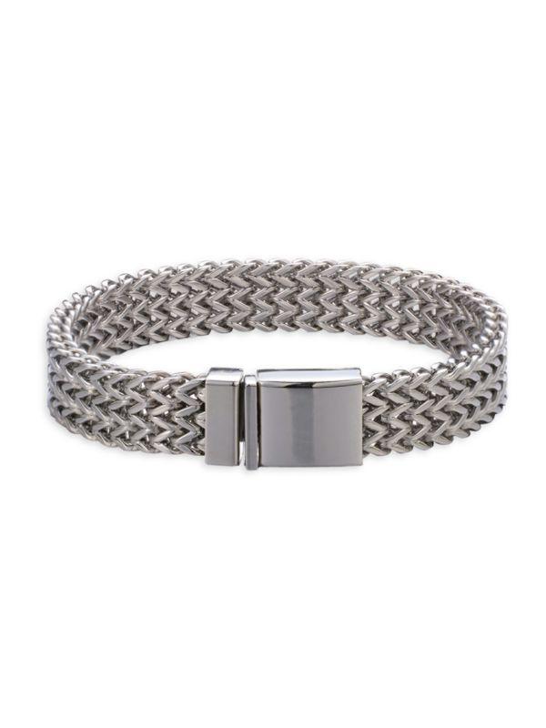 Jean Claude Zig Zag Stainless Steel Bracelet