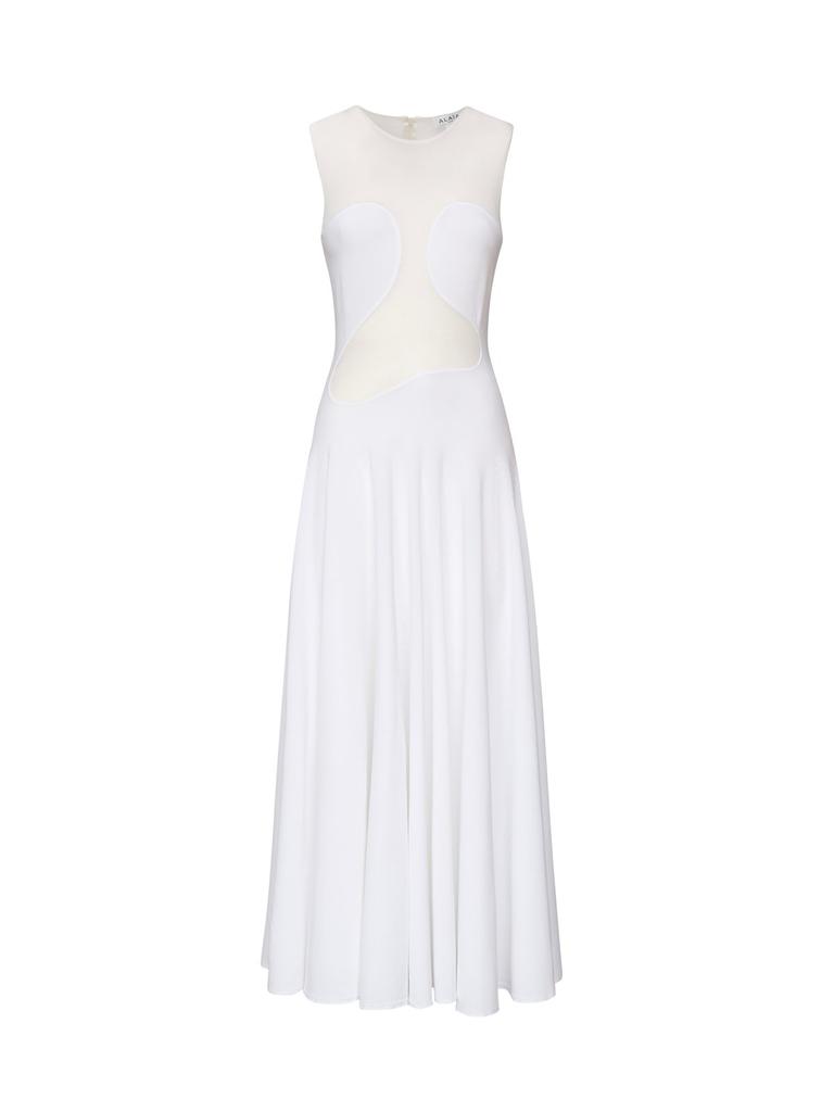 Alaïa Asymmetrical white cotton dress - Dresses & Skirts