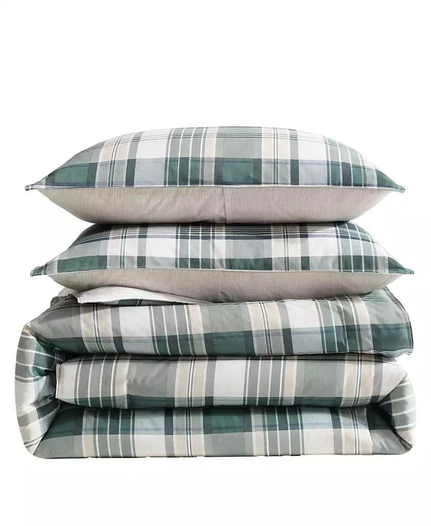 Eddie Bauer Timbers Plaid Cotton Reversible 2 Piece Comforter Set 6