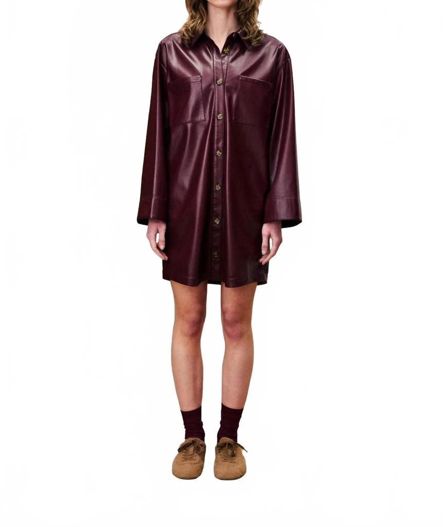 FRNCH Women
s Robe Ernaux Dress In Bordeaux