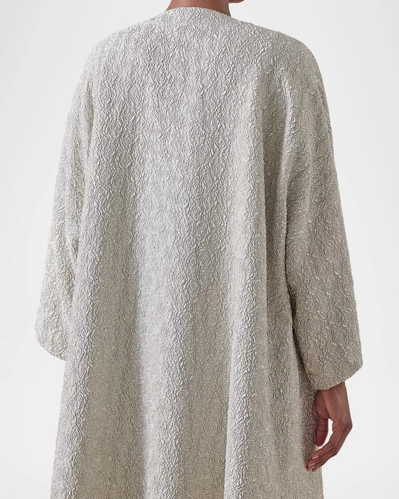 Eskandar Round-Neck Chinese Jacket (Very Long Length) 5