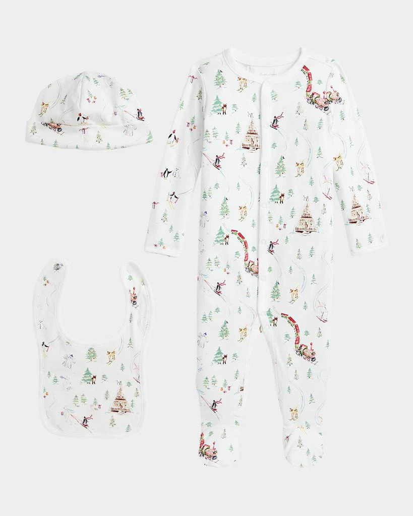 Ralph Lauren Boy's Christmas Themed Three-Piece Gift Set, Size 3M-9M 1