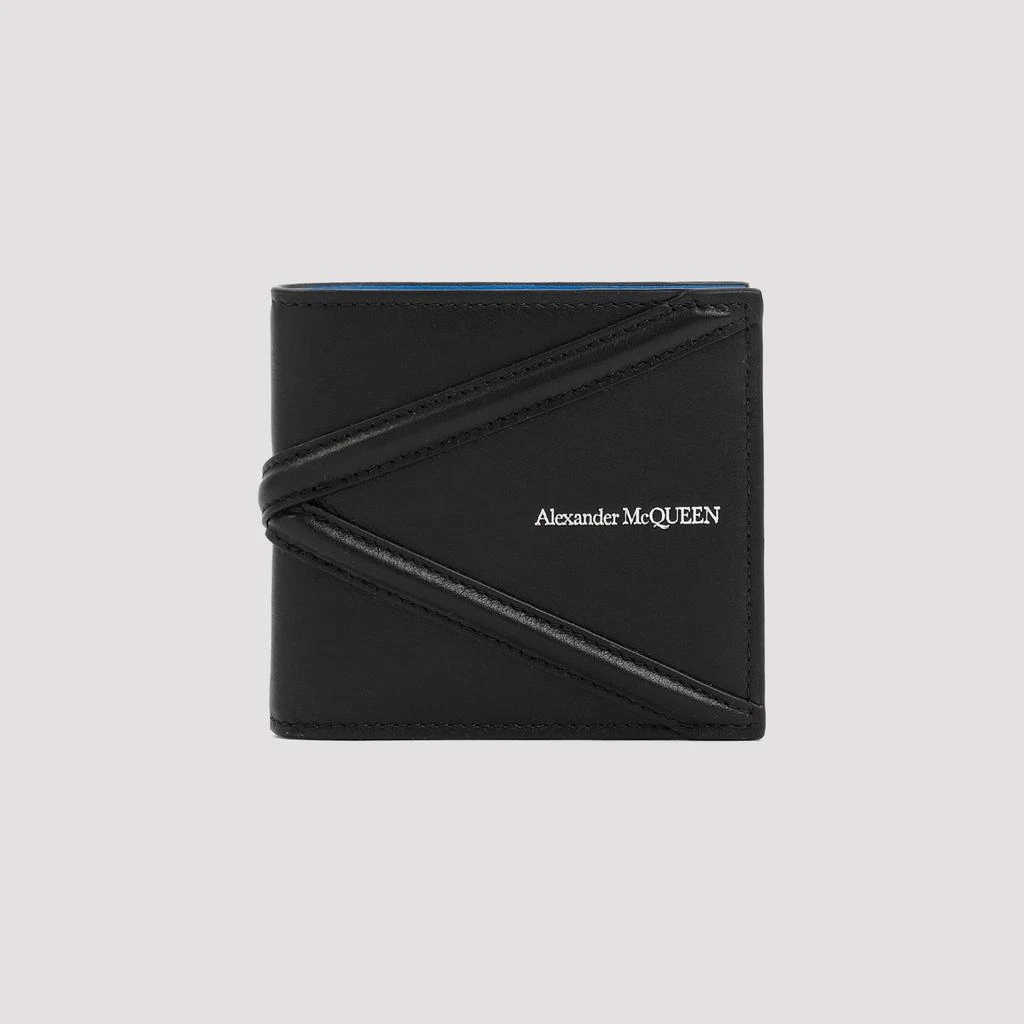 Alexander McQueen Black Leather Bifold Wallet 3