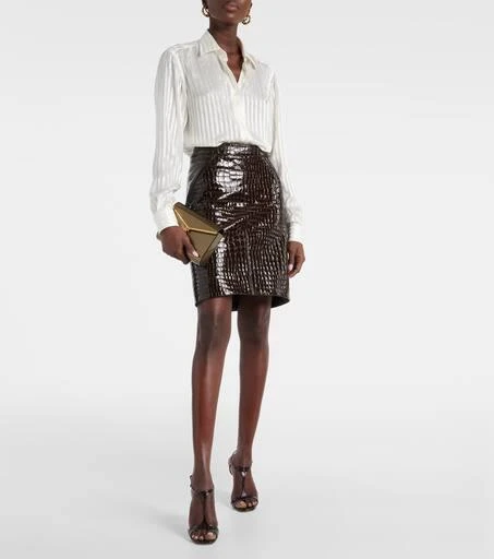 Tom Ford Angelina croc-effect leather sandals 2