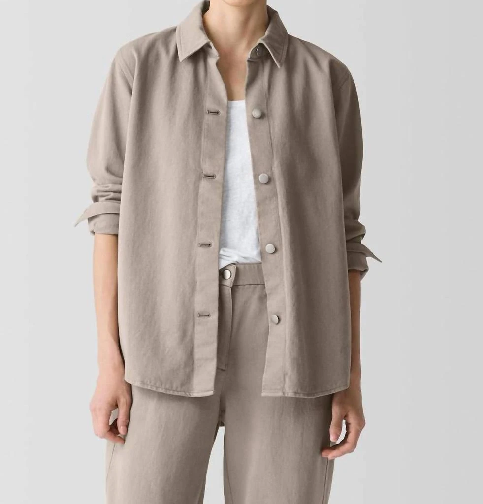 Eileen Fisher Eileen Fisher - Classic Collar Long Shirt Jacket 1