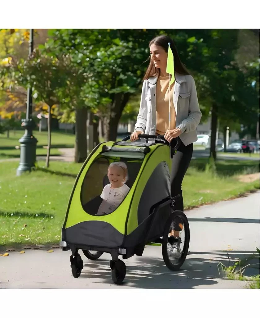 HONGGE 3 in 1 Kids Bike Trailer Jogger and Stroller 9