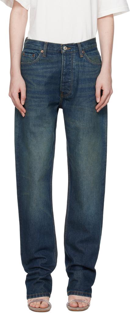 Aya Muse Blue Tapered Jeans