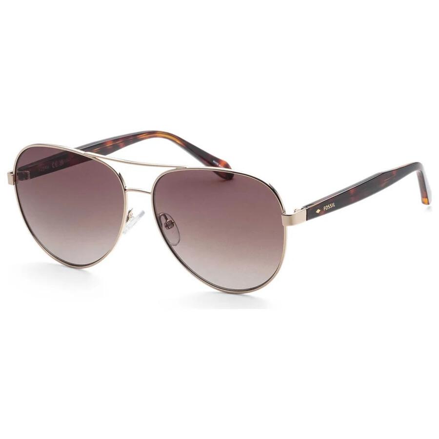 Fossil Brown Gradient Pilot Ladies Sunglasses FOS3150GS 006J/HA 60