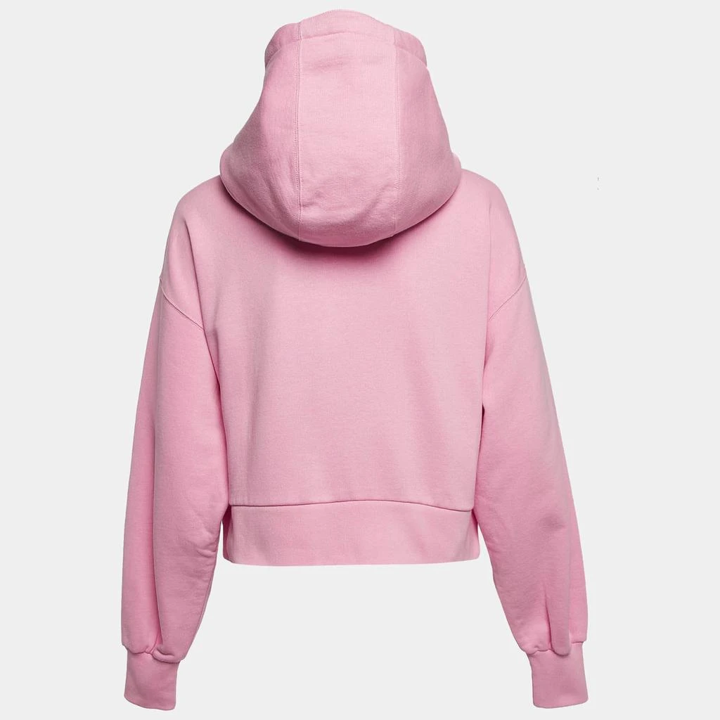 Gucci Gucci Pink Embroidered Cotton Sweatshirt Hoodie XS 2