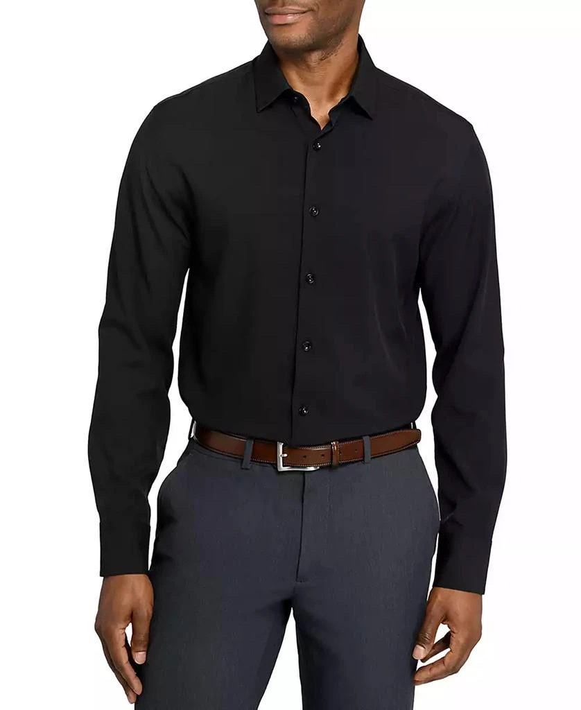 ConStruct Men's Solid Performance Stretch Cooling Comfort Dress Shirt 1