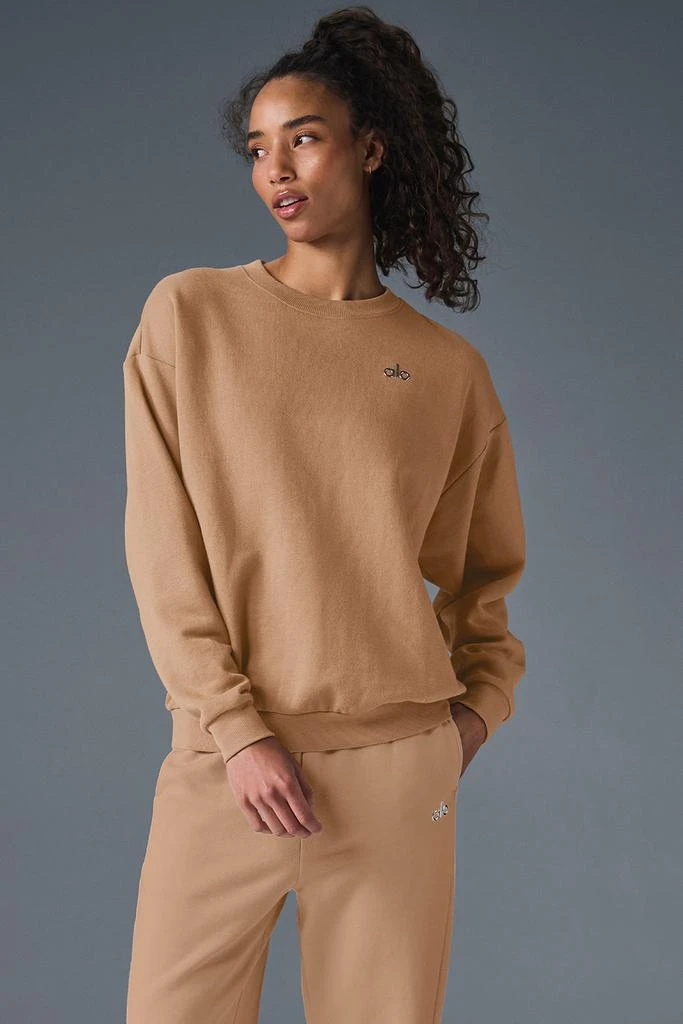 Alo Accolade Crew Neck Pullover - Toasted Almond 1