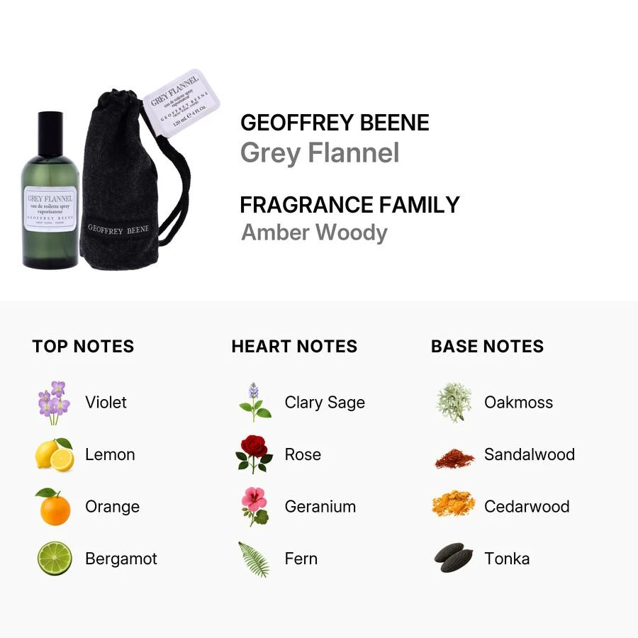 Geoffrey Beene Geoffrey Beene Grey Flannel Mens EDT 2