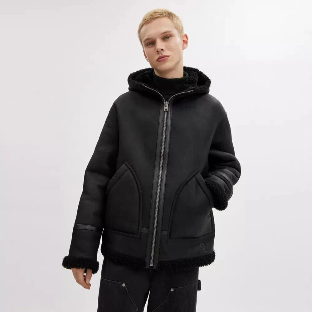 Coach Reversible Shearling Jacket 5