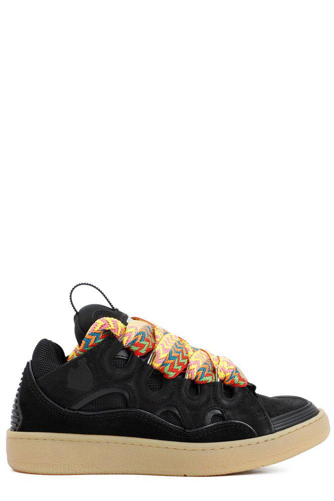 Lanvin Lanvin Curb Round Toe Lace-Up Sneakers