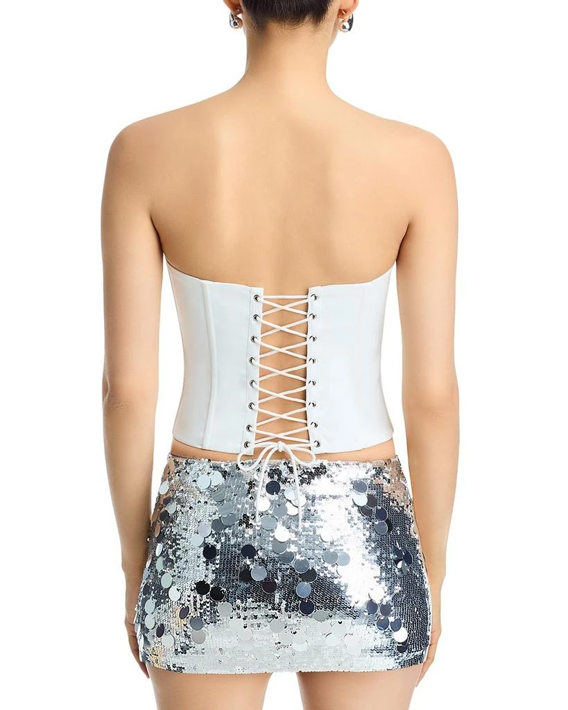 Danielle Guizio Satin Corset Top 3